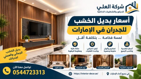أسعار بديل الخشب للجدران في الإمارات