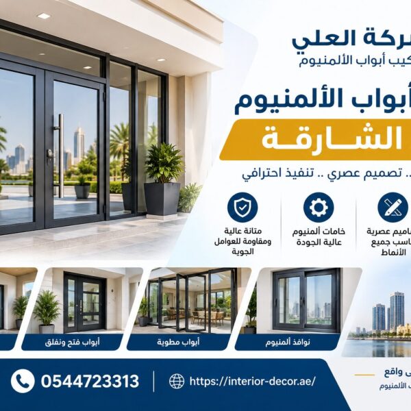 شركة تركيب أبواب ألمنيوم في الشارقة
