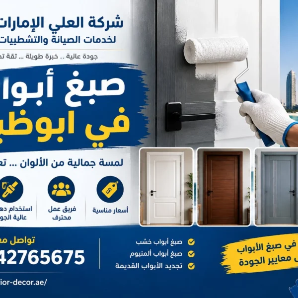 شركة صبغ ابواب في ابوظبي