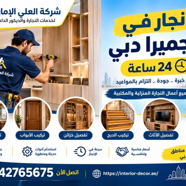 نجار في الجميرا دبي 24 ساعة